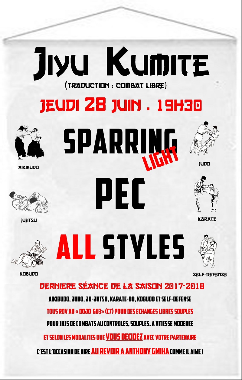 20180628 sparring pec all styles 2017 2018 affiche
